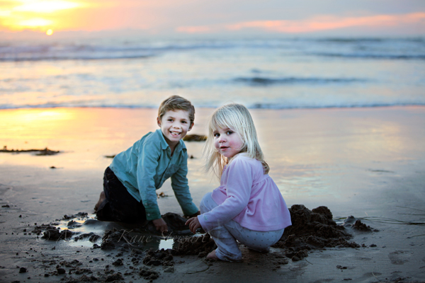 15th Street Photography: children playing on beach, del mar san diego, california