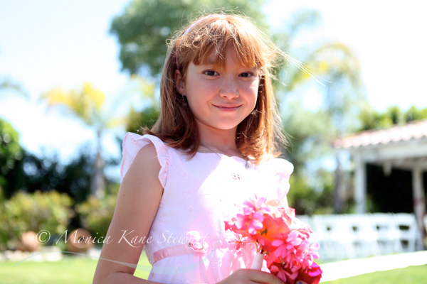15th Street Photography: flower girl at San Diego wedding
