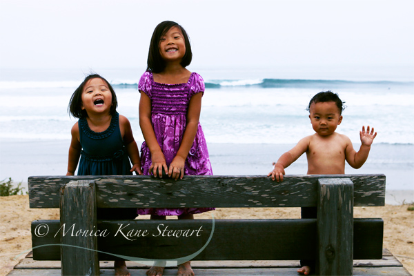 15th Street Photography: kids portrait on bench, san diego california