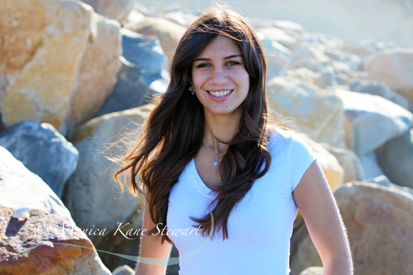 teen senior portrait photo, Torrey Pines Beach, San Diego