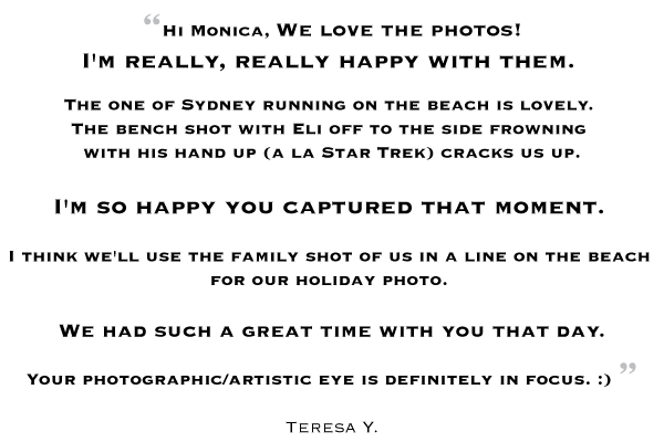 15th Street Photography: Testimonial by Teresa Y